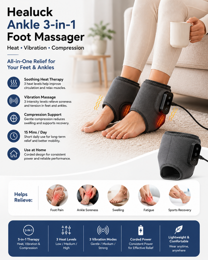 Healuck Ankle 3-in-1 Foot Massager