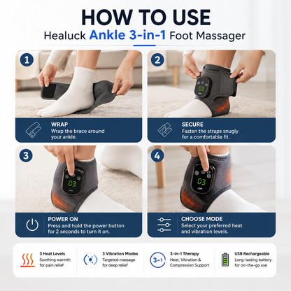 Healuck Ankle 3-in-1 Foot Massager