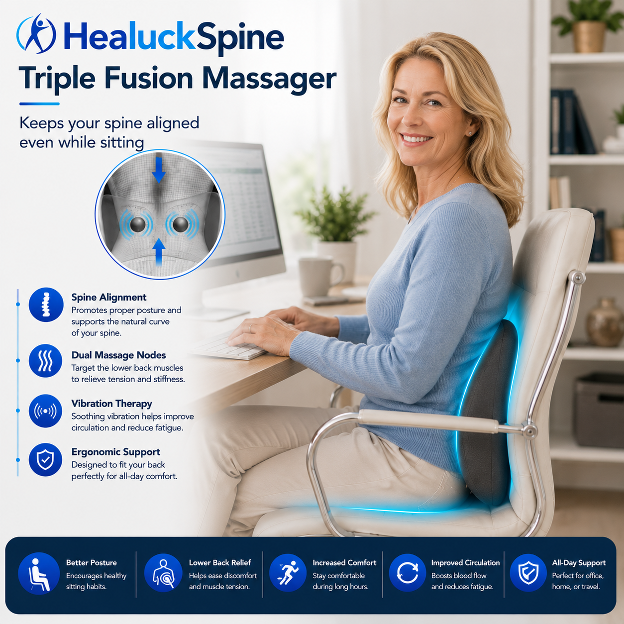 HealuckSpine - Triple Fusion Massager